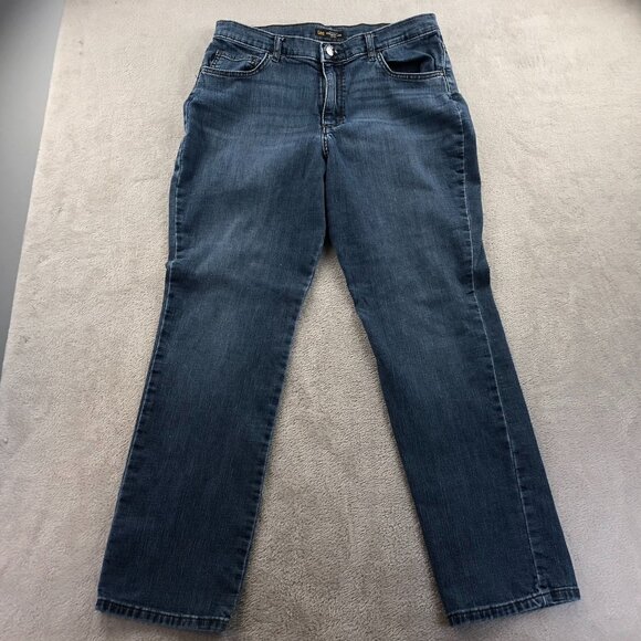 2 Lee Womens Jeans 14 Medium Lot Of Two Classic Straight Leg Mid Rise Relaxed - Picture 10 of 16